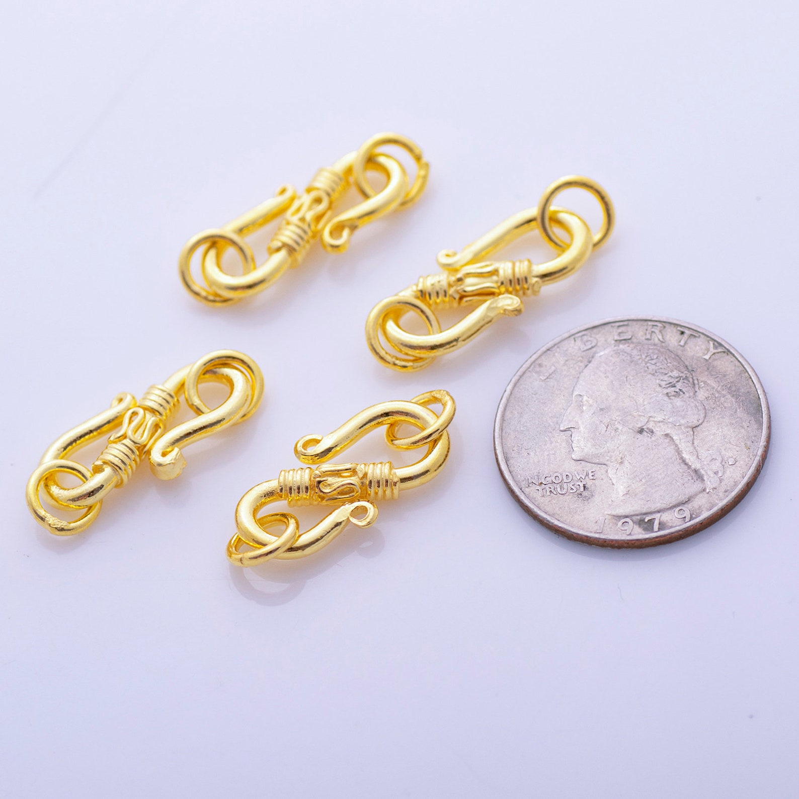 4Pcs30mm Gold S Clasps Gold Plated S Clasps For Jewelry Etsy