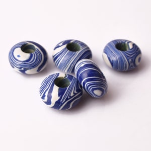 Large Hole Multicolor Sea Sediment Gemstone Beads