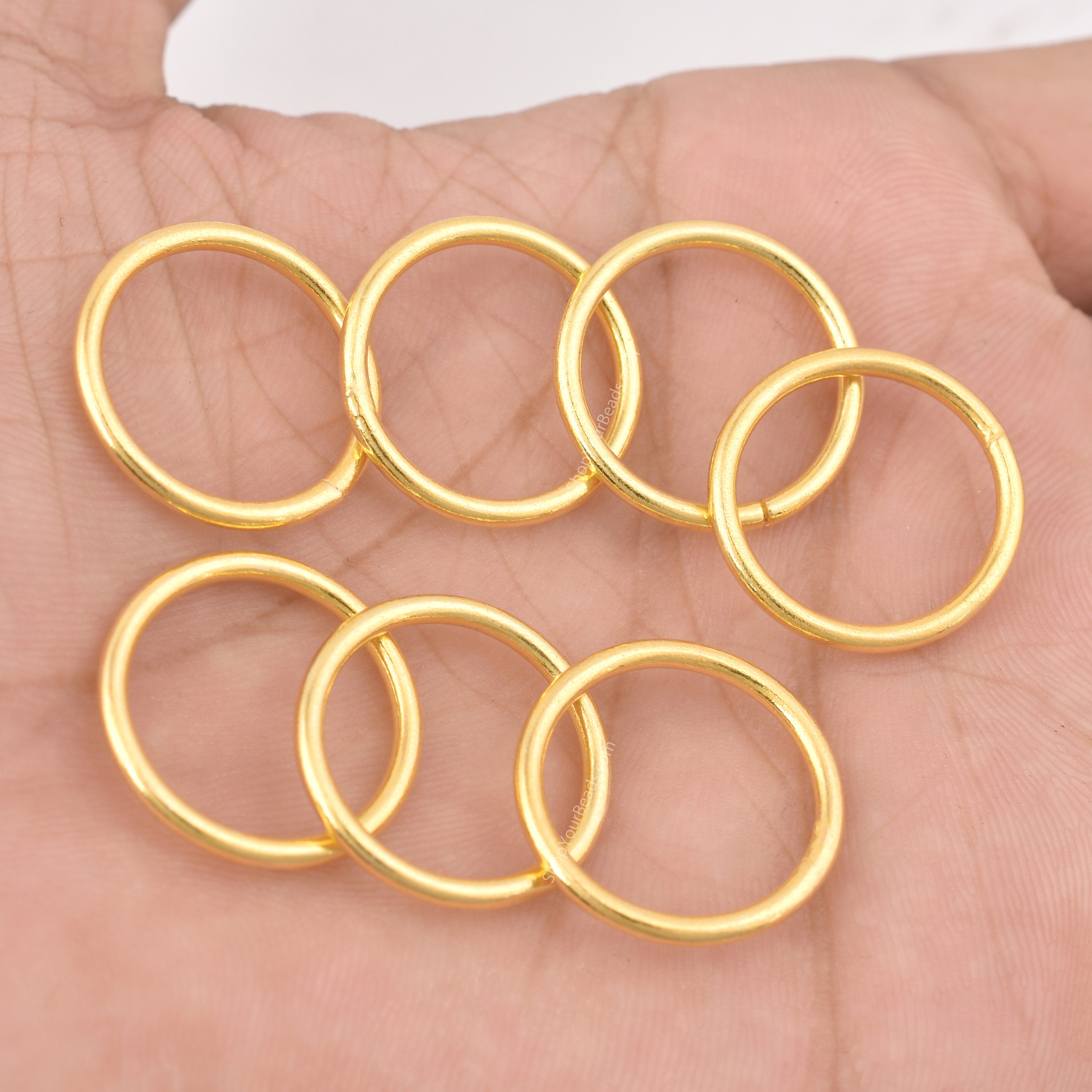 Sterling Silver Open Jump Rings - Many Sizes Available - Simple Jump Rings  for Jewelry Making, Jewelry Supplies 16, 18, 22 or 28 Gauge
