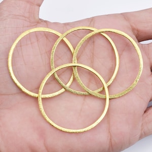 Förgyllda kopplingsringar - Artisan Organic Links, 40 mm (4 st)