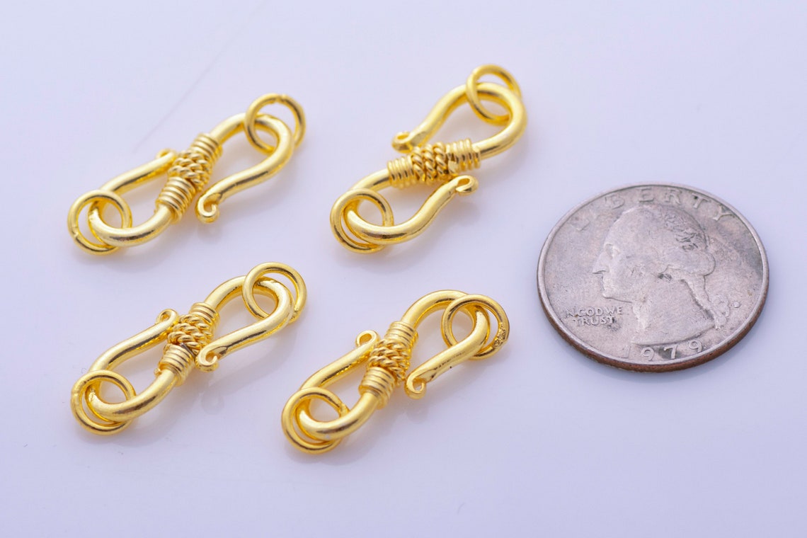 4pcs30mm Gold S Clasps Closures Gold plated S Clasps For Etsy