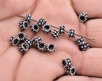 5mm - 20pc Bali Silver Beads, Spacer Beads, Jewelry Making Antique Silver Plated Bali Spacers