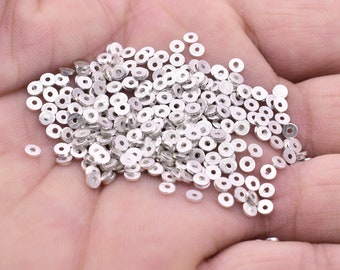 Lead and Nickel Free 20 x Flat Round Spacer Disc Beads 9mm x 3mm Antique Silver 