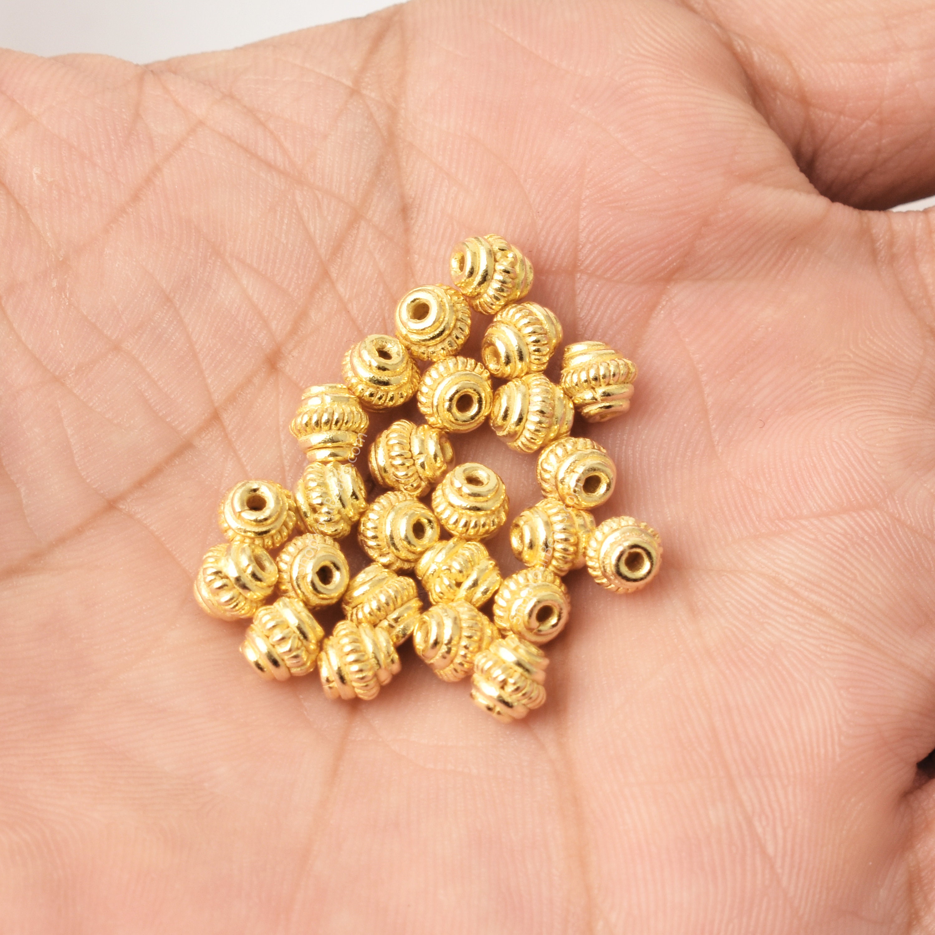 5mm 256pc Gold Bead Caps, Flower Bead Caps, Gold Plated Bali Style Caps for Jewelry  Making, Metal Bead Caps Supplies 