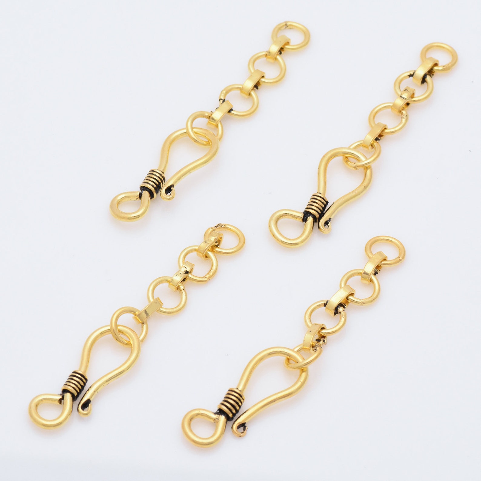 4Pcs 54mm Antique Gold S Clasps Gold plated S clasps For Etsy
