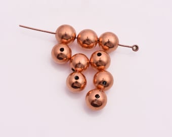 Lot De 50 Perles Espacer (spacer) En Cuivre Oxydé - 12x10x4mm - Pour Création De Bijoux