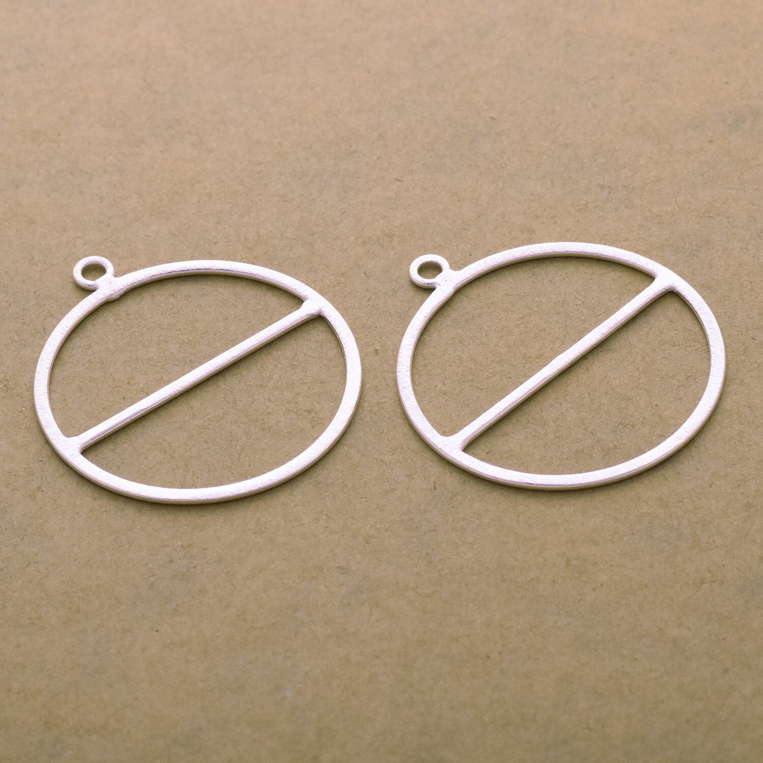 Silver Plated Large Earring Connectors/ Large Circle Pendent/ Etsy