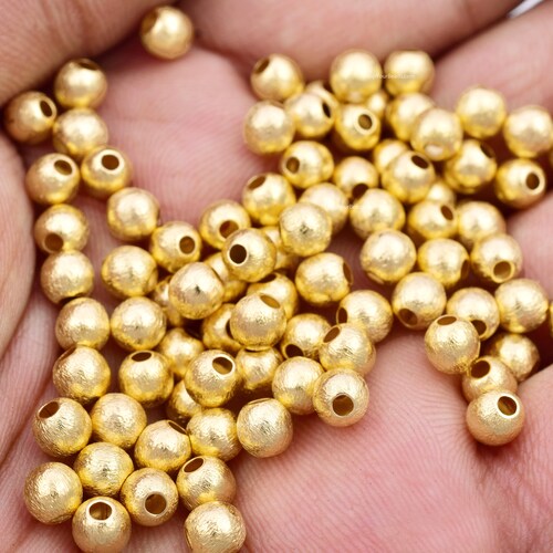 2.5mm 239pc Tiny Gold Plated Spacer Beads for Jewelry Etsy