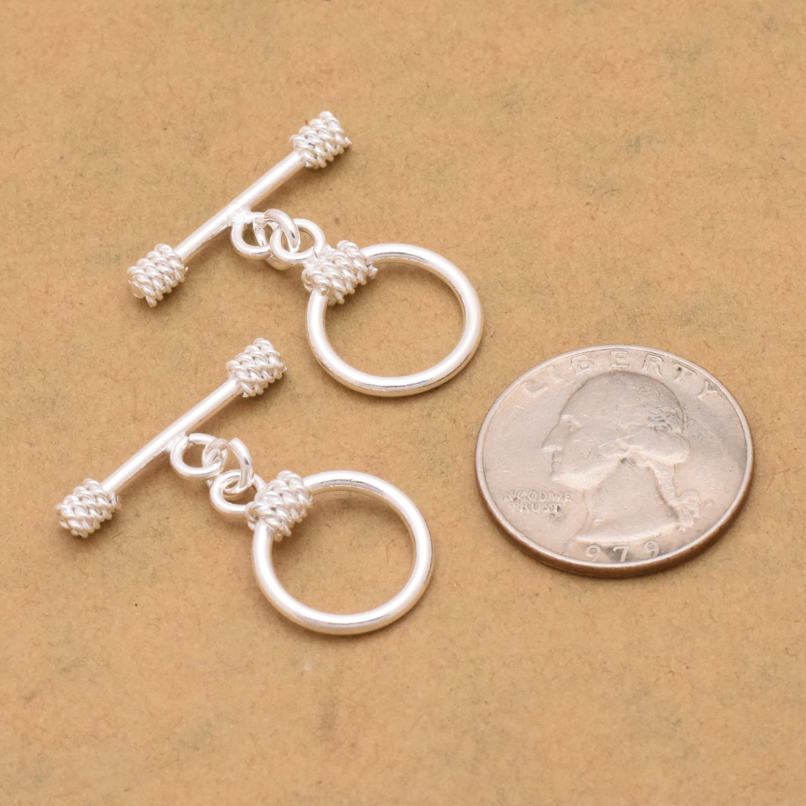 2 Set Silver Toggle Rope Closures Clasps for Bracelets Etsy