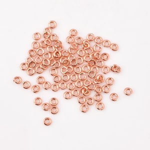Copper Jump Rings 3mm - 460pcs, Open / Split Copper Plated Open Wire Jump Rings, Round Shape Jump Rings