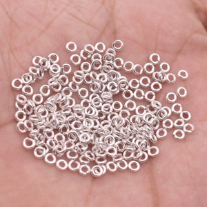 3mm - 495pc Silver Jump Rings, Open / Split Silver Plated Open Round Jump rings For Jewelry Making, O Rings, Metal Jump Rings