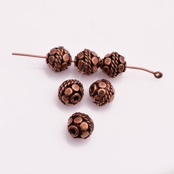 Copper Bead Jewelry Etsy