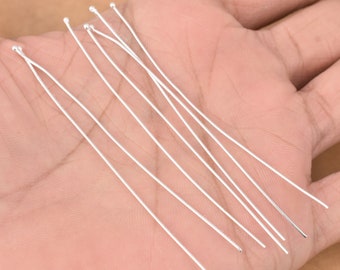 36pc Silver Plated Ball Head Pins - 21 Gauge, 3 Inch