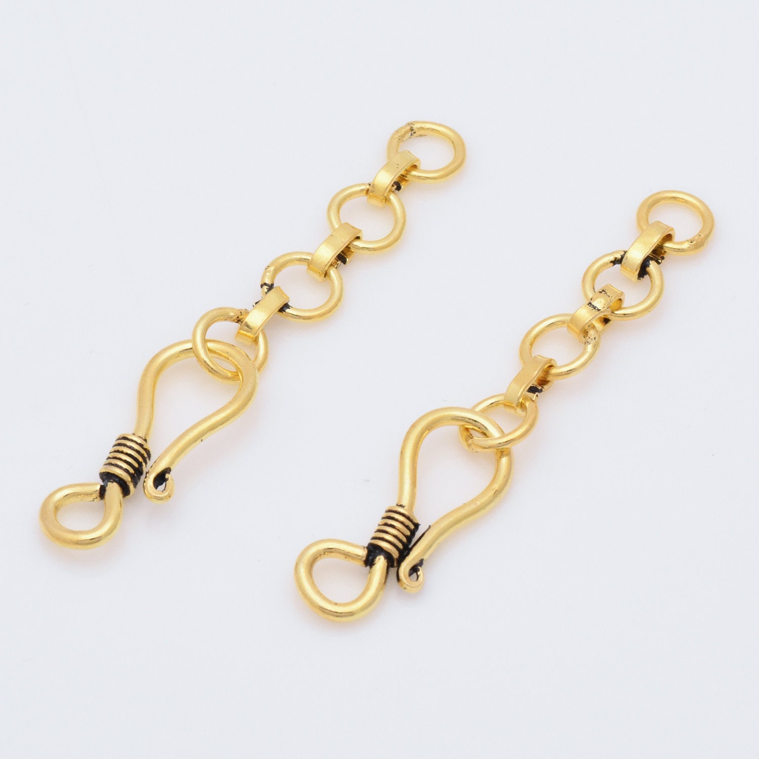 4Pcs 54mm Antique Gold S Clasps Gold plated S clasps For Etsy