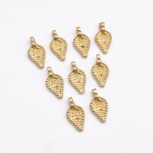 18mm - 16pcs Raw Brass Charms, Boho Brass Pendants, Boho Pendants , Handmade, Charms For Macrame, Charms For Jewelry Making