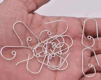 thumbnail image 2 of 200pcs 304 Stainless Steel Earring Hooks – Curved Earwire Findings, 25mm, French Wire Style 2 of 5