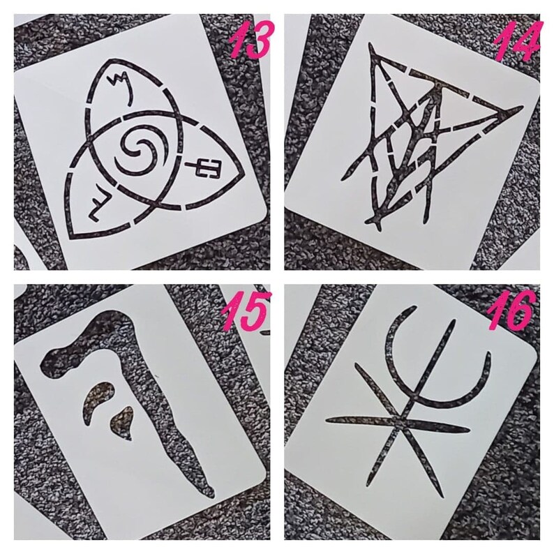 Supernatural inspired sigil stencils | Etsy