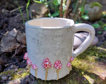 Ceramic Handmade Mushroom/Toadstool Mug