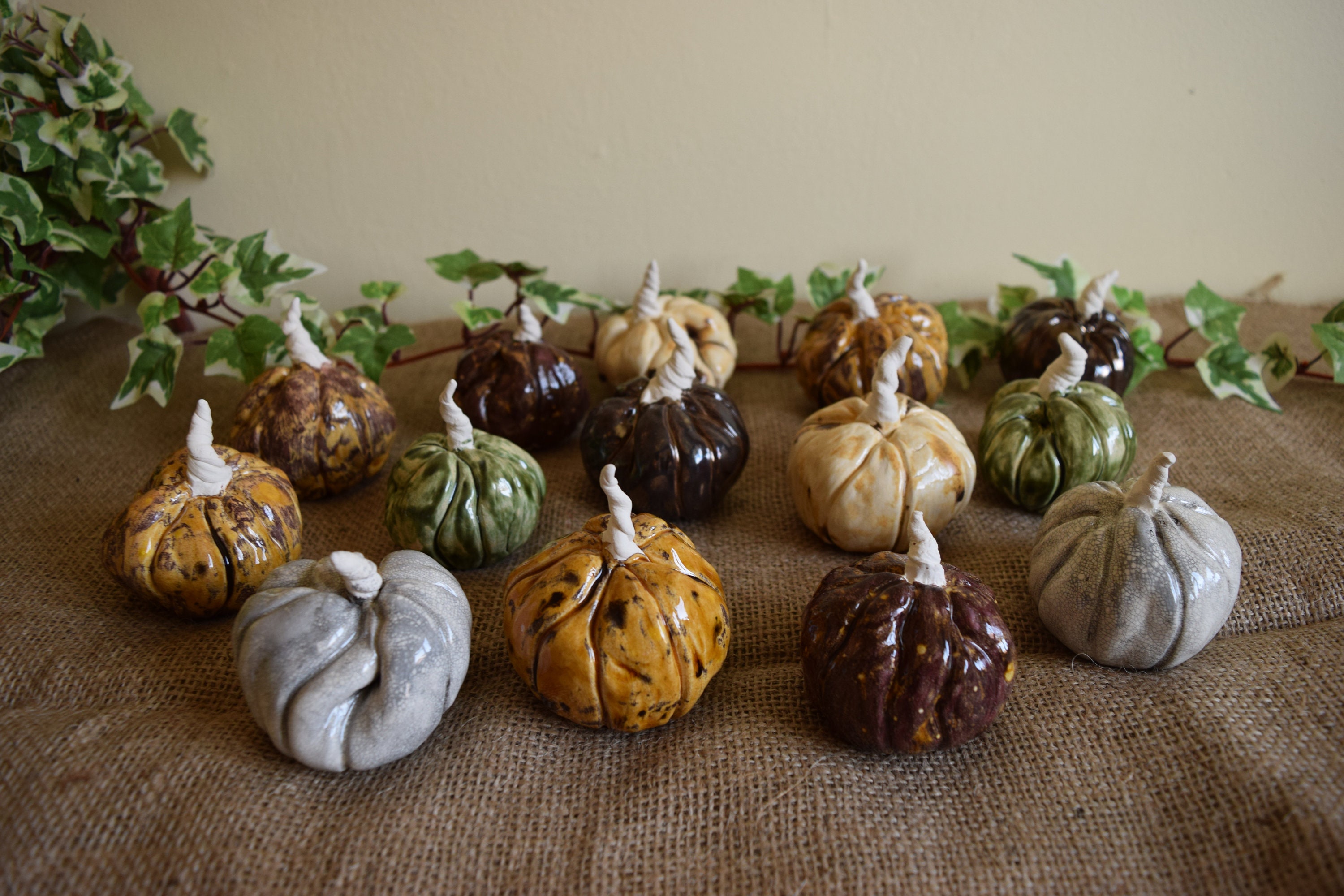 Handmade Ceramic Pumpkins With Optional Lid - Etsy UK