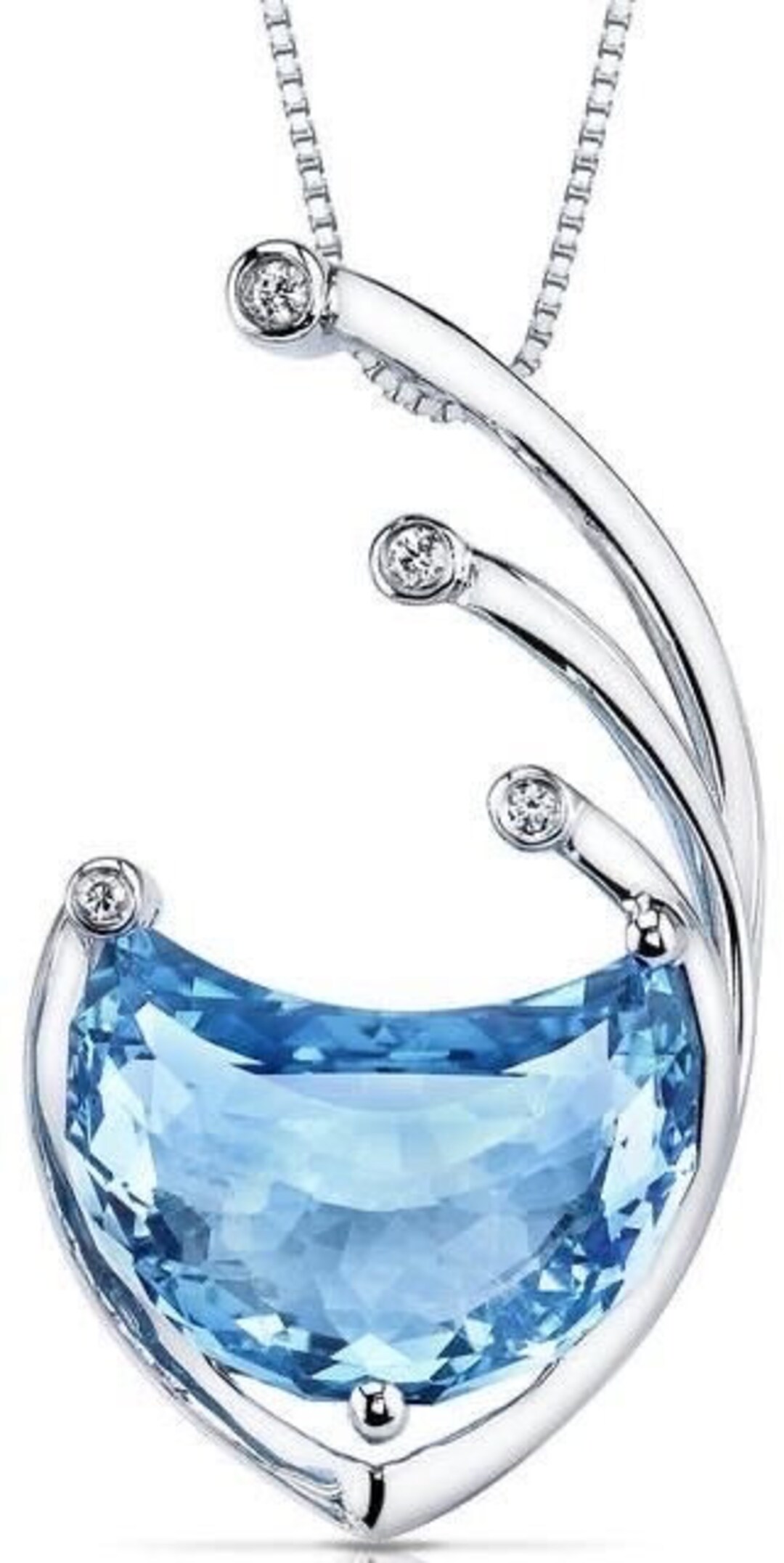 V3 Jewelry Sterling Silver with Moissanite and Natural White Topaz Halo Ring main image 1