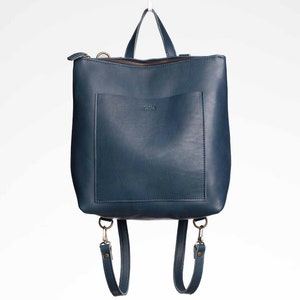 Convertible Leather Backpack | Leather Laptop Bag | Laptop Backpack Women | Convertible Leather Rucksack | Full Grain Leather Backpack