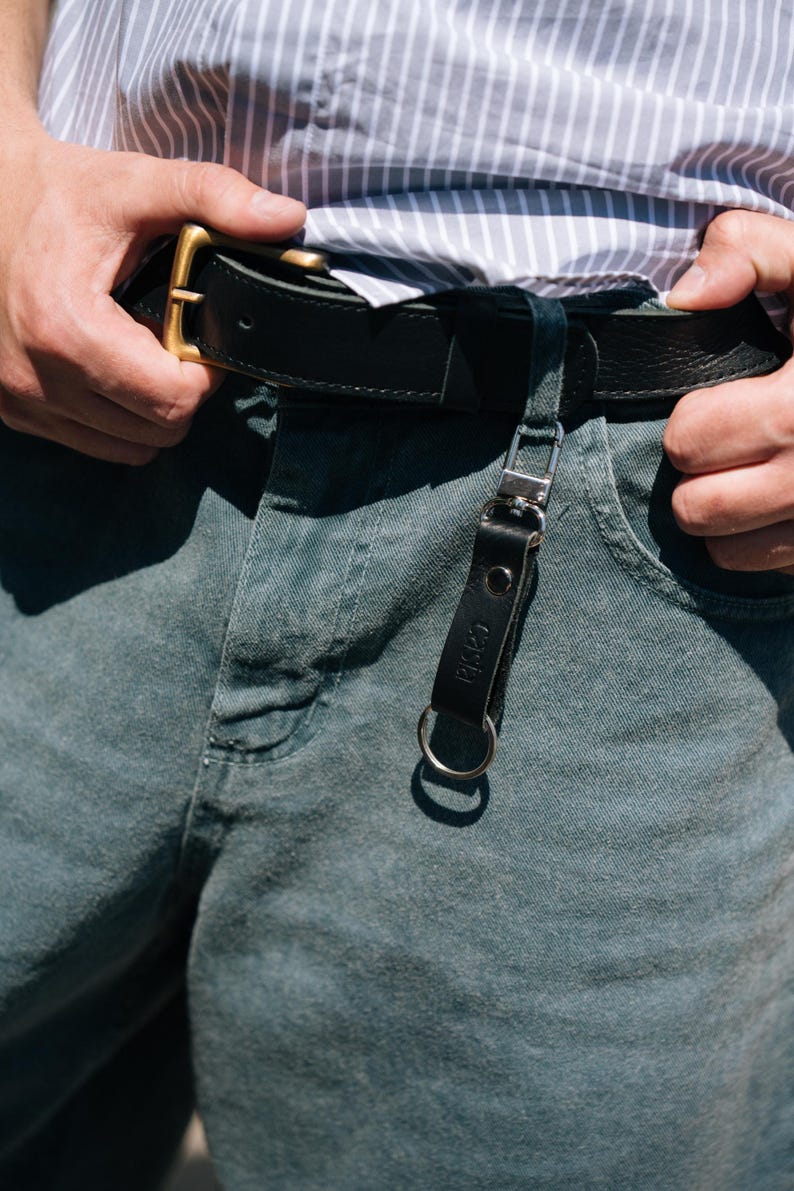 Leather Belt - Leather Men Belt - Classic Leather Belt 35mm - Leather Women  Belt - Metal Buckle Leather Belt