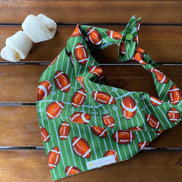 Football Dog bandana, Turf Dog Bandana, Football Field Dog Bandana, Sports Dog Bandana, Football, Football Lovers,Football Present, Football