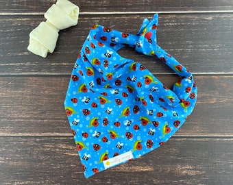 Ladybug Dog Bandana, Snail Dog Bandana, Bee Dog Bandana, Bug Dog bandana, Bug Lovers, Insect Lovers, Summer Dog Bandana, Lady Bugs, Snails