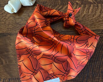 Basketball Dog Bandana, Basketball Dog Scarf, Sports Dog Bandana, Basketball Gift, Basketball Season, Basketball Fans, Basketball Present