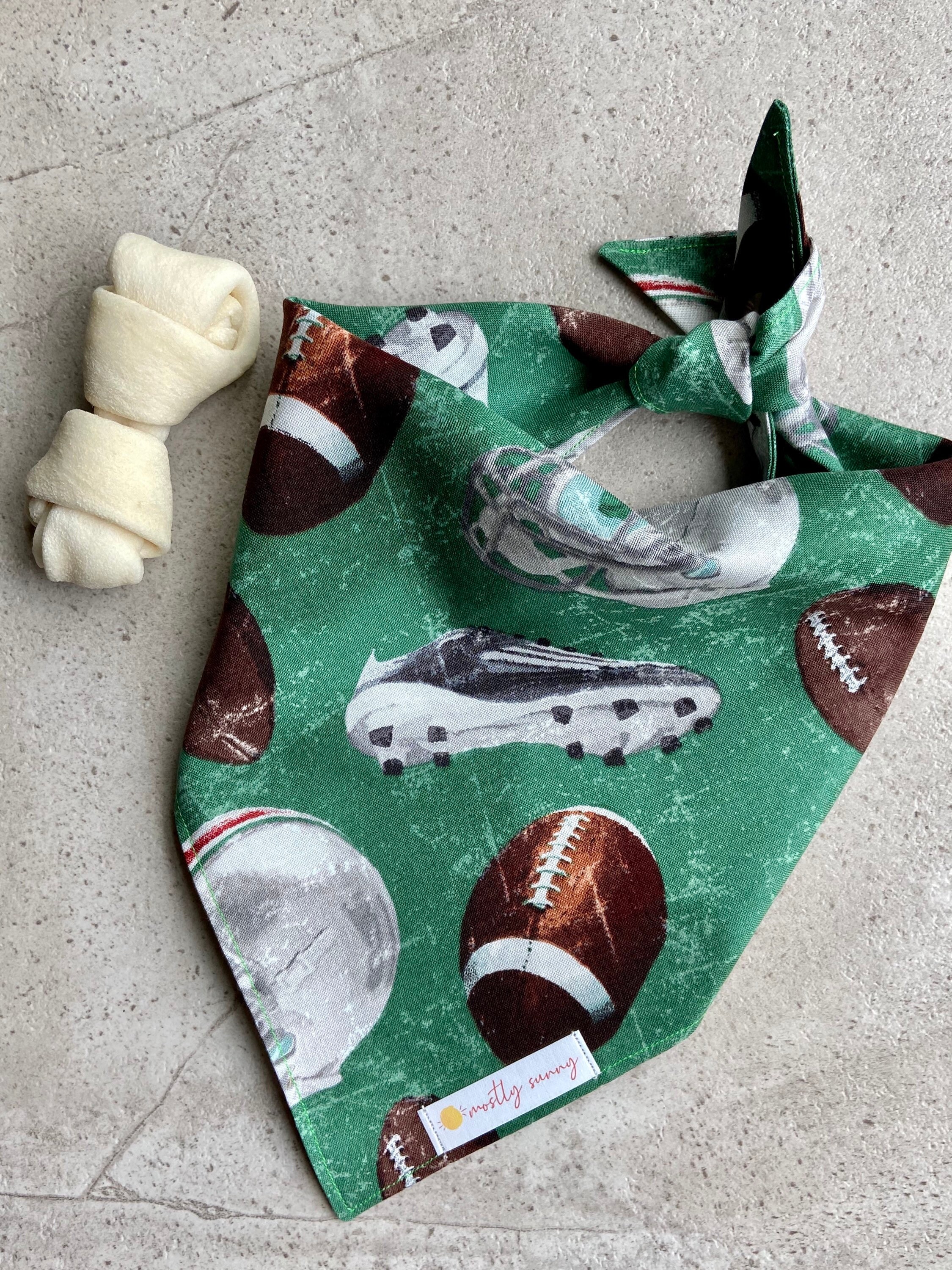 Football Dog Bandana Football Helmet Football Cleats Gift Etsy
