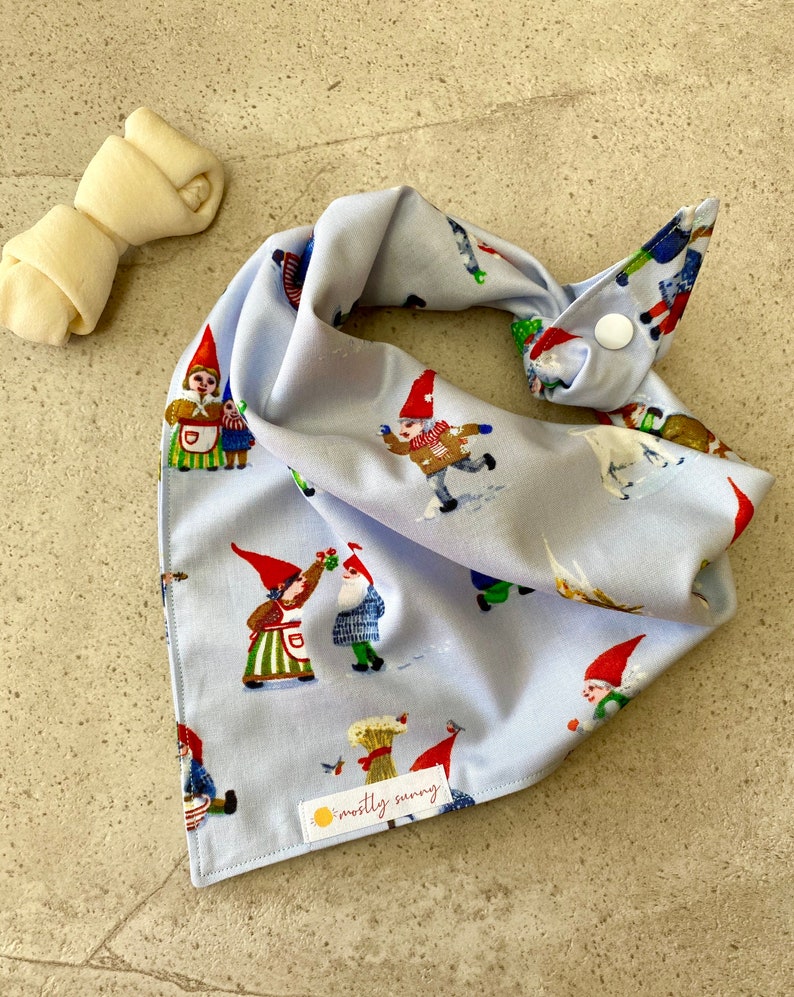 Download Christmas Gnome Dog Bandana Winter Dog Bandana Garden ...