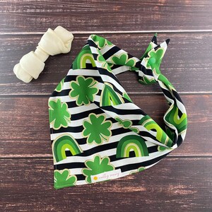 St. Patrick’s Day Dog Bandana, St. Patrick’s Day Dog Scarf, Shamrock Dog Bandana, Luck of the Irish, Shamrocks, Lucky Charm Dog Bandana