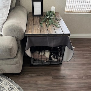 Dog Kennel Wood Table Top, Kennel Topper, Dog Crate Top, Pet Supplies, Pet Furniture, Home Decor, Pet decor, Christmas Gift, Pet Gift