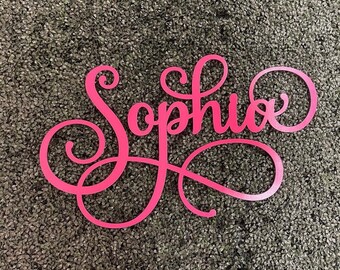 Personalized Wooden Name Sign: Nursery Decor, Painted or Stained
