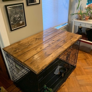 Customizable Crate End Table | Modern Dog Crate top | Functional Indoor Pet Decor