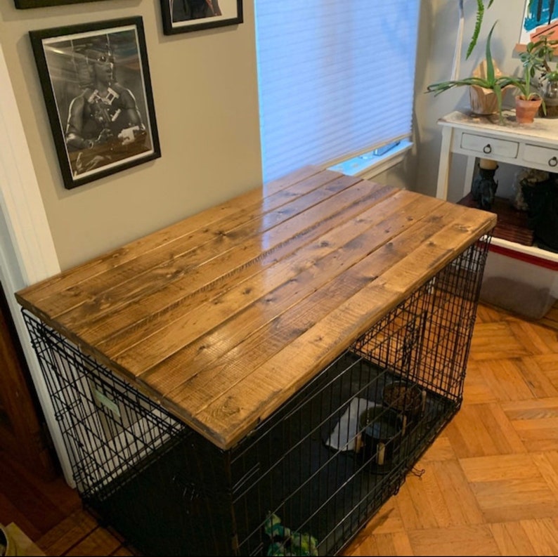 Dog Kennel Wood Table Top Dog Kennel Cover Farmhouse Dog Etsy