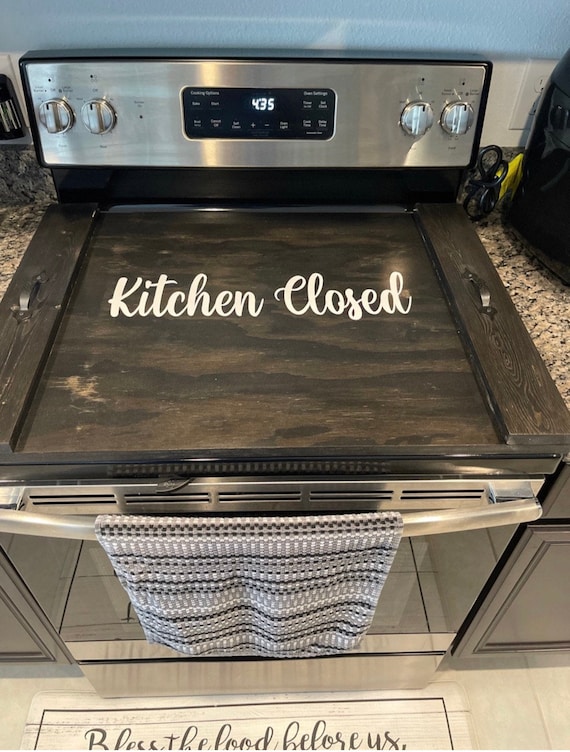 Stove Top Cover Wood-noodle Board-electric Stove Cover-kitchen Decor-wood  Cooktop Cover-rustic Stove Top Cover for Flat Top Stove-gas Stove 