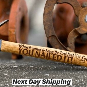 Fathers Day Gift From Daughter First Father’s Day Gift Fathers Day Present Gift from Son Gift for Grandpa Personalized Hammer Hammer For Dad