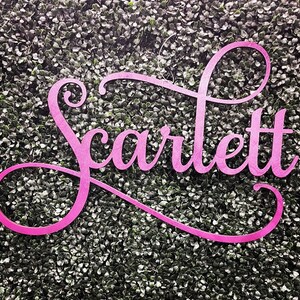 Custom Wooden Name Sign Nursery Name Sign Nursery Decor Baby Name Sign Laser Cut Name Nursery Wall Art Custom Wood Name Signs Gift