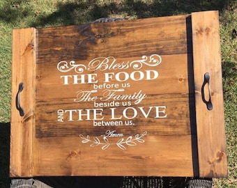 Personalized Rustic Wood Stove Top Cover: Kitchen Decor