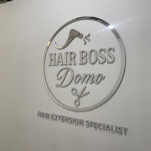 Custom Laser Cut 3D Logo Sign: Beauty Salon, Dentist Office Labor Day Sale