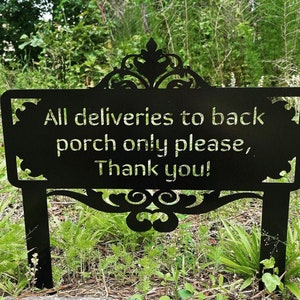 Custom  Yard Sign Stake | Personalized Address Sign | Front Door  Stake | Unique Housewarming & Closing Gift Gift