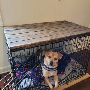 Dog Kennel Wood Table Top Dog Kennel Cover Farmhouse Dog Kennel Top Dog Crate top Dog Crate Table Crate Cover Dog Kennel Furniture