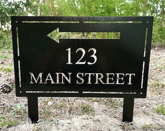 Address  Yard Sign, Front Door  Stake, Yard Sign, Gift for Family, Closing Gifts, Housewarming Gift,  Yard Sign, Address Sign Gift