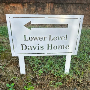 Placa de endereço para jardim, estaca para porta de entrada, placa de jardim, presente para família, presentes de encerramento, presente de inauguração de casa, placa de jardim, placa de endereço para presente