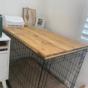 Dog Kennel Wood Table Top Dog Kennel Cover Farmhouse Dog Kennel Top Dog Crate top Dog Crate Table Crate Cover Dog Kennel Furniture