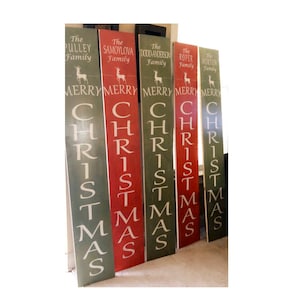 6’ Christmas Porch Sign, Christmas Decor, Outdoor Christmas Sign, Vertical Christmas Porch sign | Xmas Porch Sign | Merry Christmas Sign