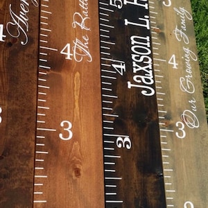 Personalized Wooden Growth Chart: Giant Ruler for Kids