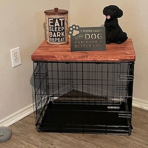 Dog Kennel Wood Table Top Dog Kennel Cover Farmhouse Dog Kennel Top Dog Crate top Dog Crate Table Crate Cover Dog Kennel Furniture