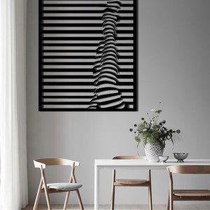 Abstract Woman Legs Wooden Wall Art Panel